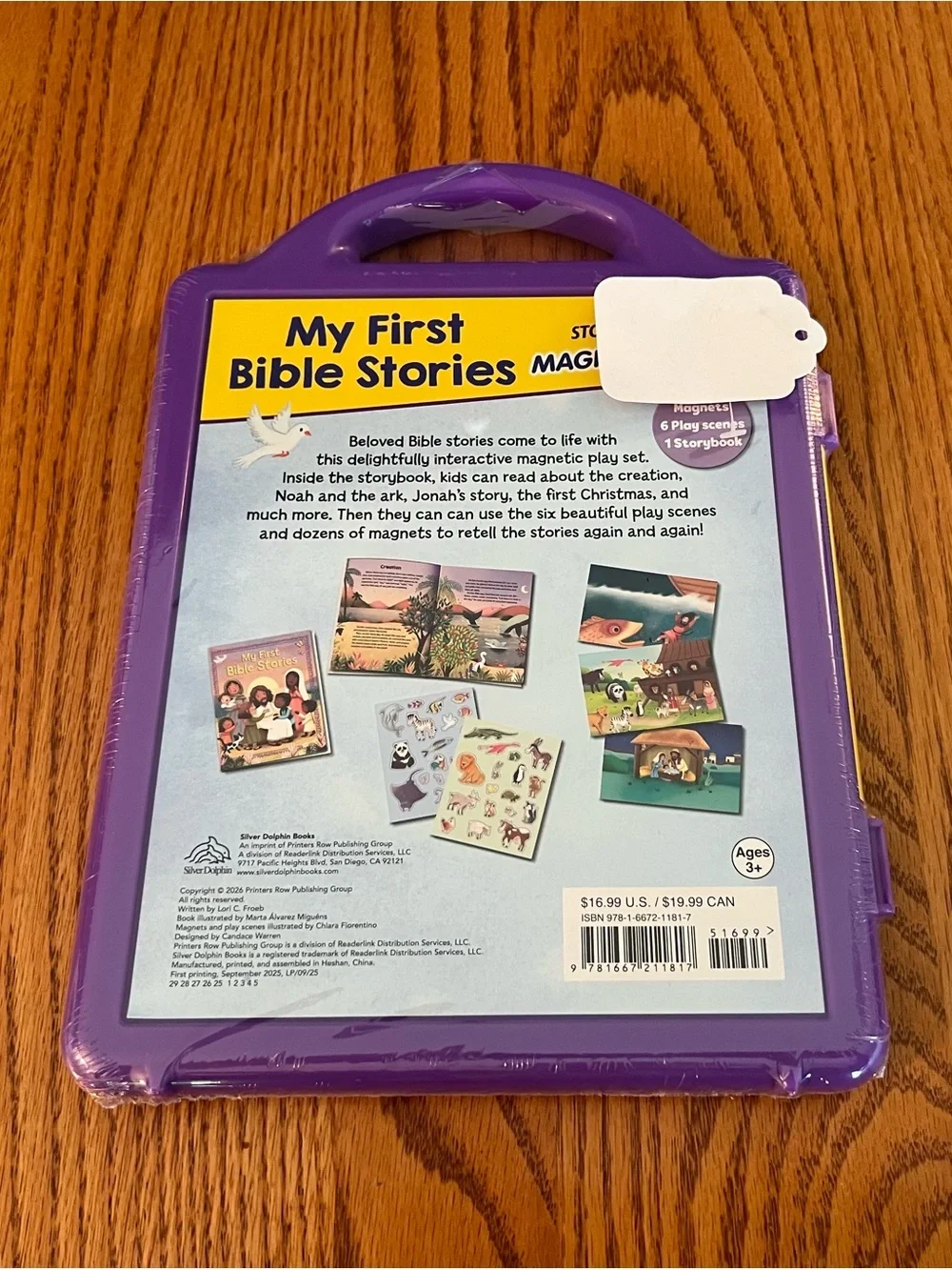 My First Bible Stories Magnetic Playset - Purple Carry Case